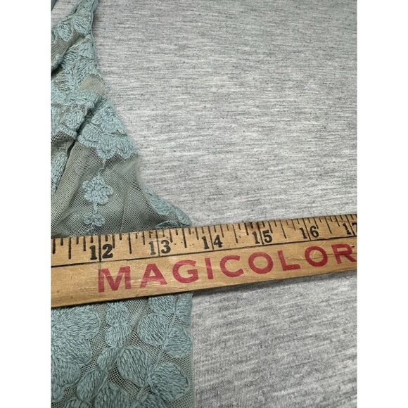 Wishlist‎ Apparel Lace Embroidered Deep V Maxi Ice Blue S - Picture 6 of 9